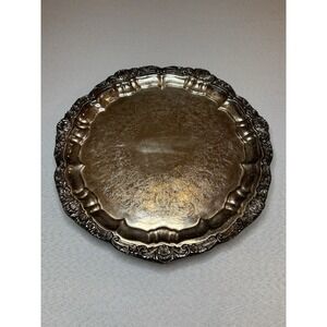 Vintage EPCA Old English by Poole #5930 Silver Plated  12" Footed Server